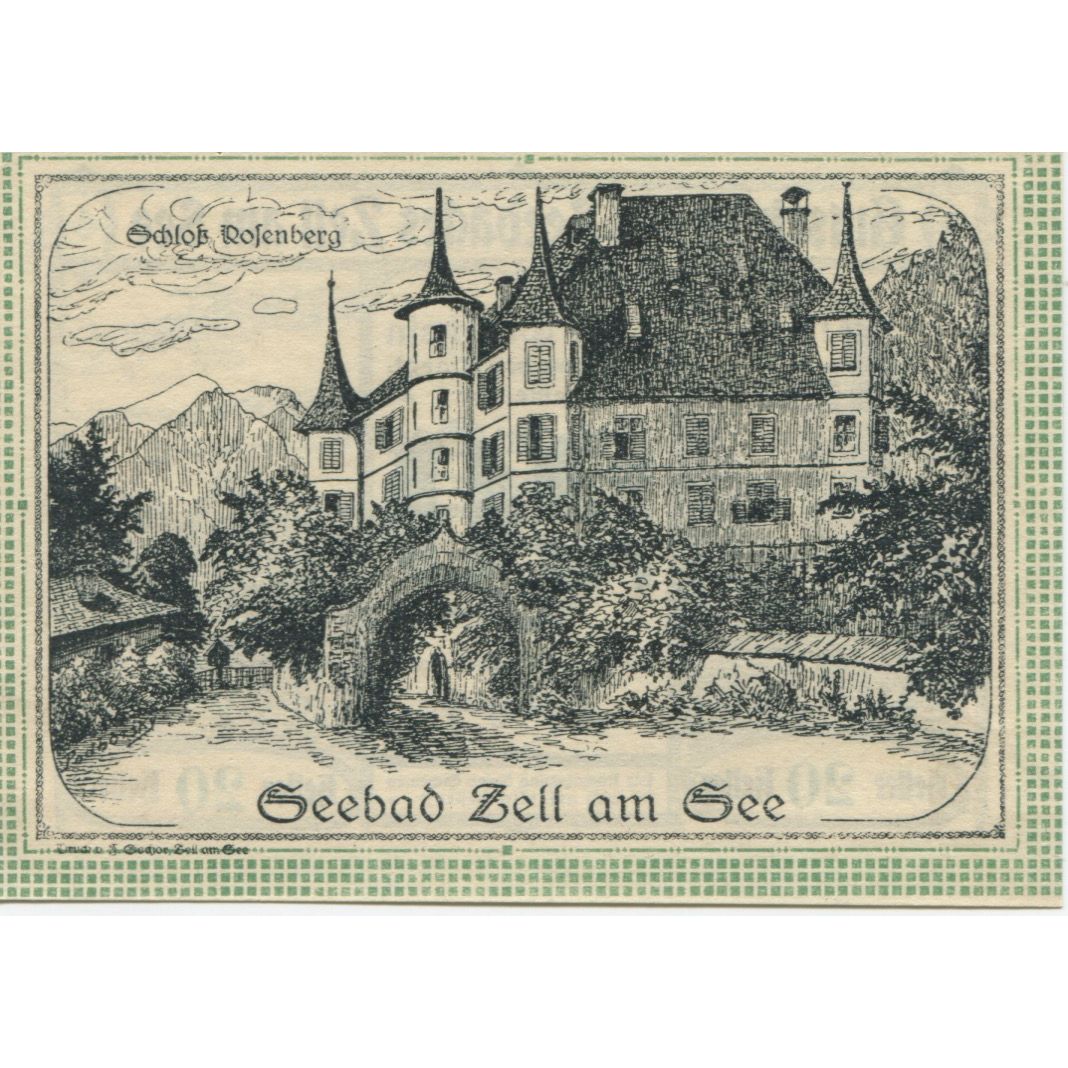 Banknote, Austria, Zell am See, 20 Heller mer 1920-08-31, UNC(63) Mehl:FS 1270II