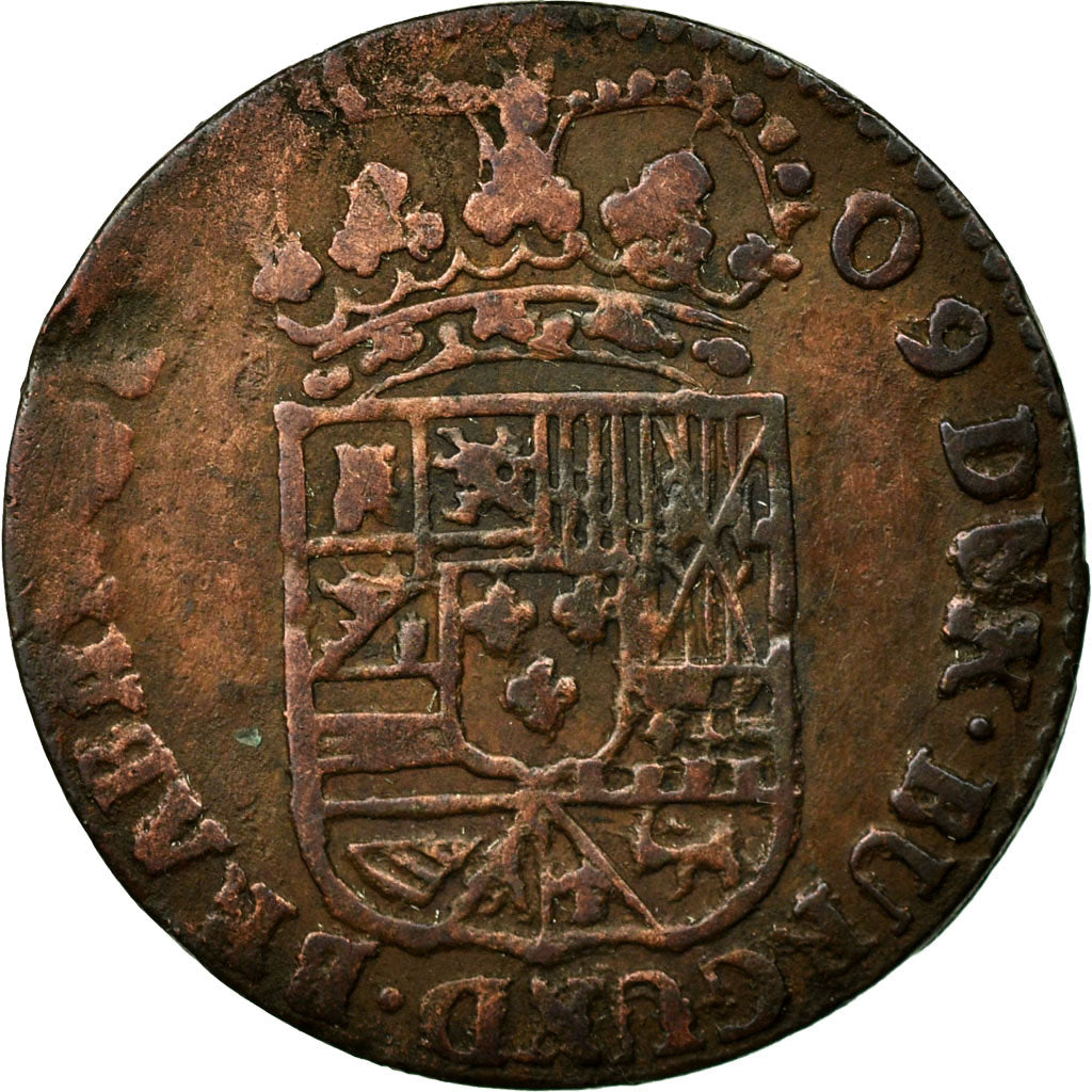 Moneta, Paesi Bassi Spagnoli, NAMUR, Philip V of Spain, Liard, 1709, Namur, MB