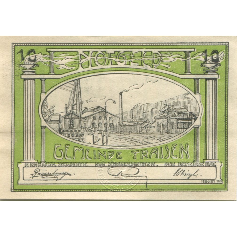 Banknote, Austria, Traisen, 10 Heller, Usine, 1920, UNC(63), Mehl:FS 1076IIa
