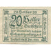 Banknote, Austria, Schwarzenberg, 20 Heller, Texte, 1920 UNC(63) Mehl:FS 1118I