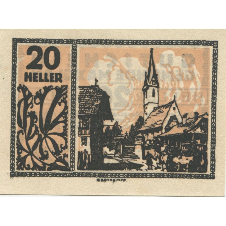 Banknote, Austria, Maxglan, 20 Heller, village 1920-11-01, UNC(63) Mehl:FS 602a