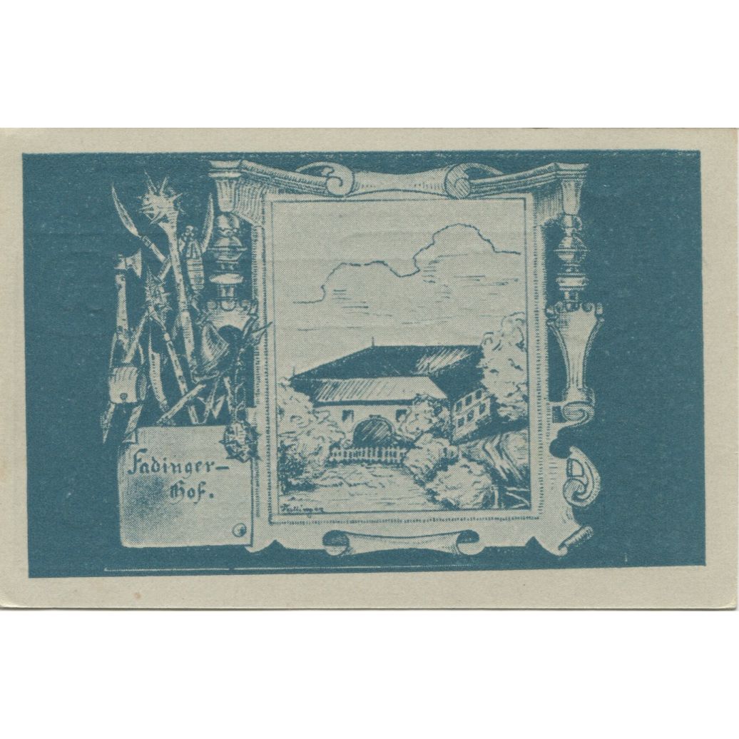 Banknote, Austria, St Agatha, 50 Heller, Eglise, 1920 UNC(63) Mehl:FS 877Ia
