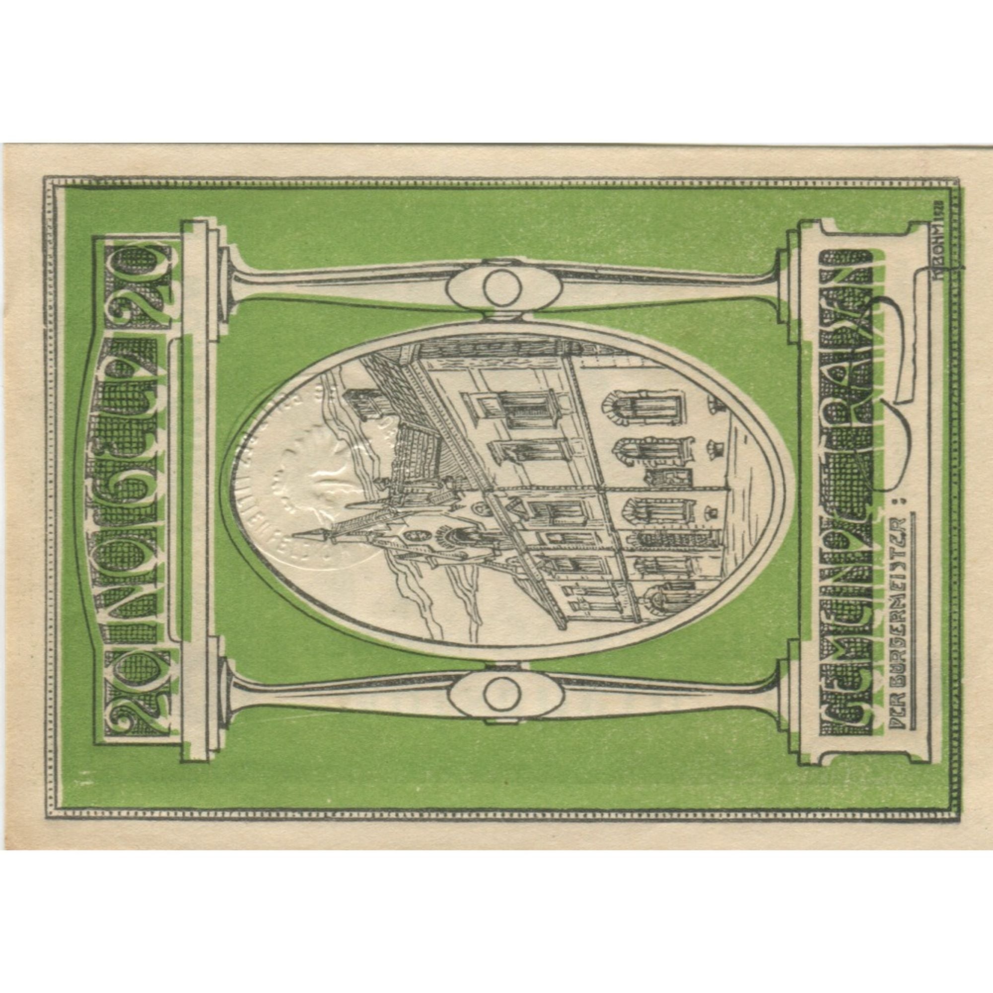 Banknote, Austria, Traisen, 50 Heller, mairie, 1920, UNC(63), Mehl:FS 1076IIa