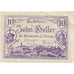 Banknote, Austria, Liebenau, 10 Heller, paysage, 1921, UNC(60-62) Mehl:FS 521