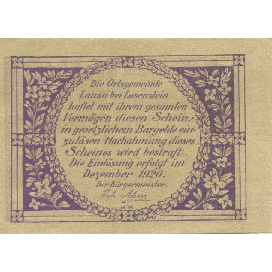 Billete, Austria, Losenstein, 10 Heller, Forêt, 1920, SC, Mehl:FS 506Ia
