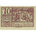 Biljet, Oostenrijk, Mondsee, 10 Heller, personnage 1920-12-31, SPL Mehl:FS 626a1