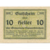 Banknote, Austria, Mauerkirchen, 10 Heller Blason, 1920, UNC(63), Mehl:FS 598IBc