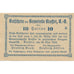 Banknote, Austria, Klaffer, 10 Heller, Forêt, 1921 UNC(63), Mehl:FS 450b