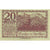 Banknote, Austria, Mondsee, 20 Heller, paysage, 1920 UNC(63) Mehl:FS 626a1