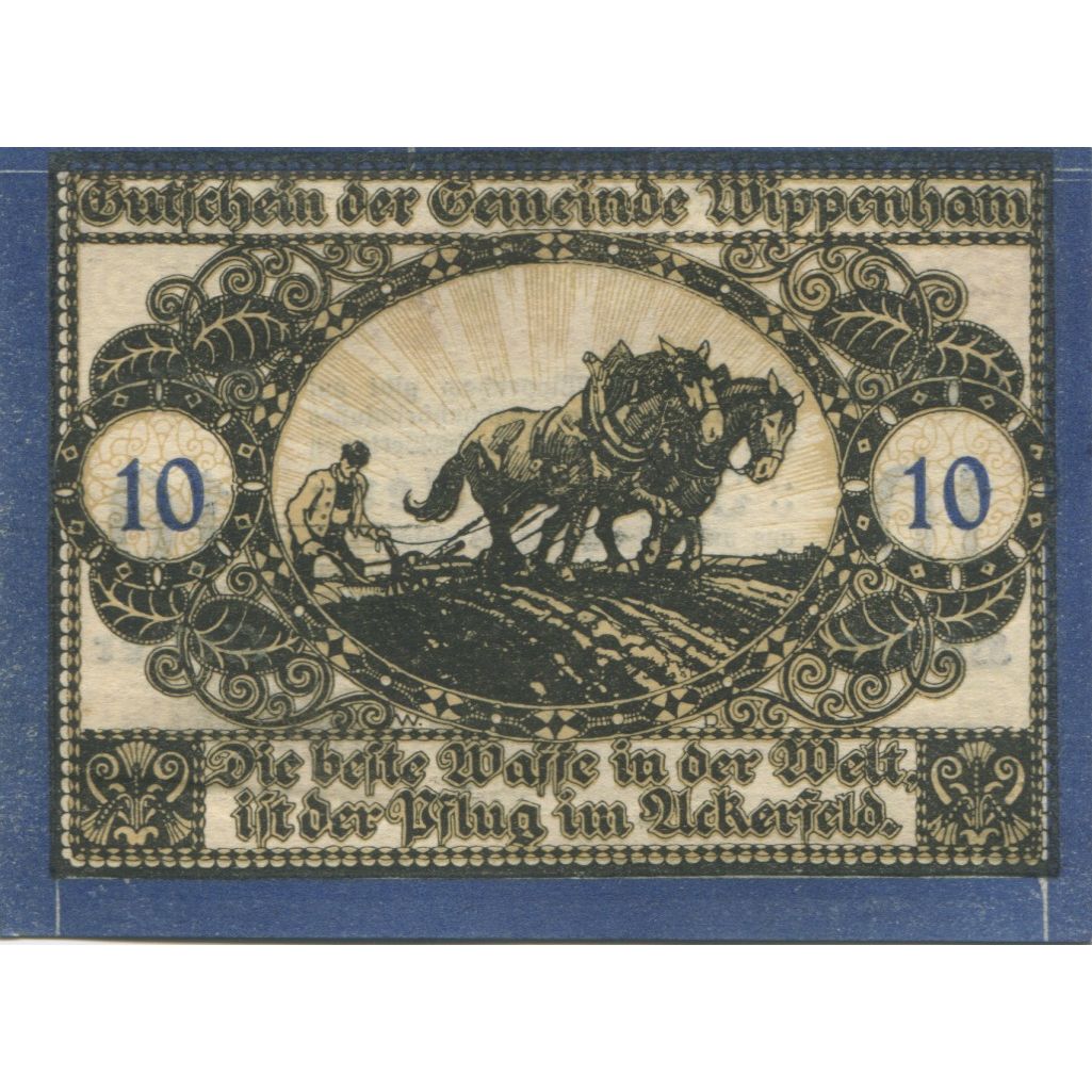 Banknote, Austria, Wippenham, 10 Heller, champs, 1920 UNC(63) Mehl:FS 1247a
