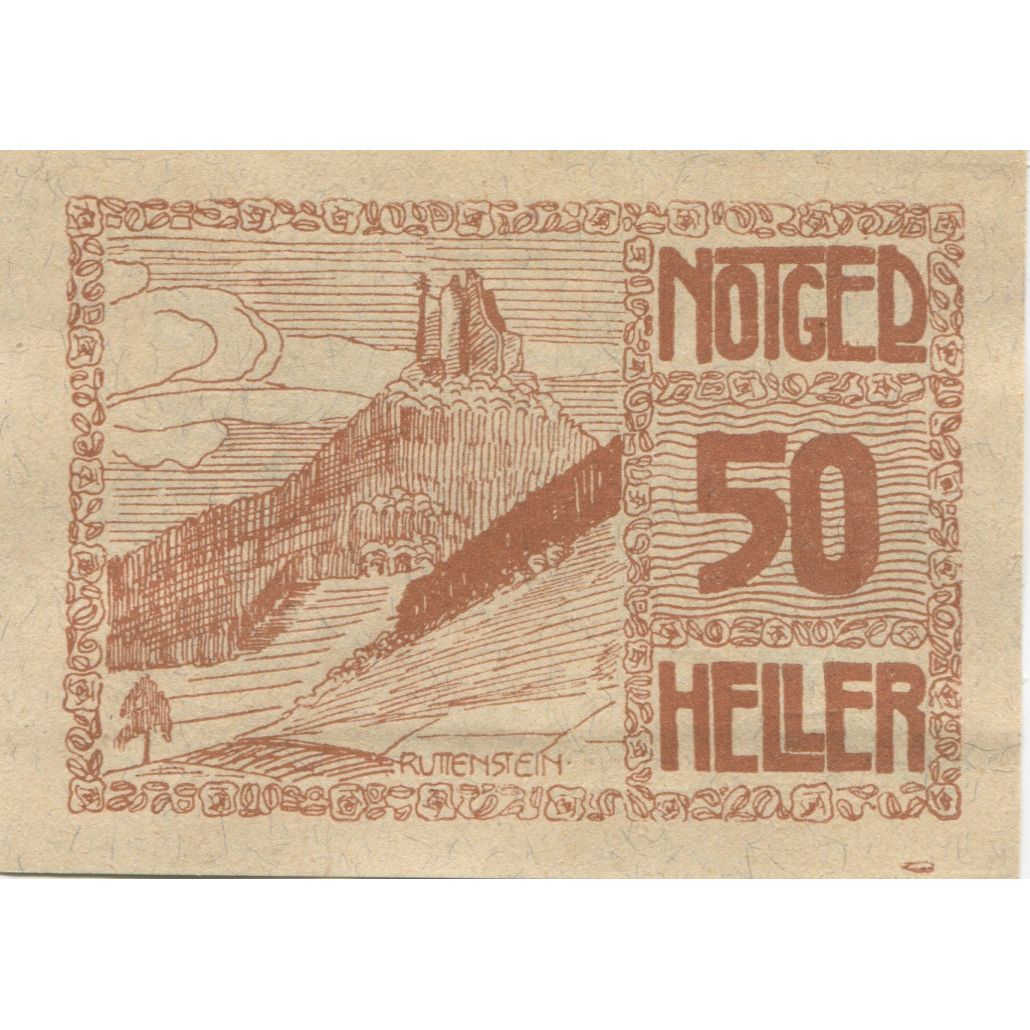 Banknote, Austria, Pierbach, 50 Heller, Texte, 1921, UNC(63), Mehl:FS 749