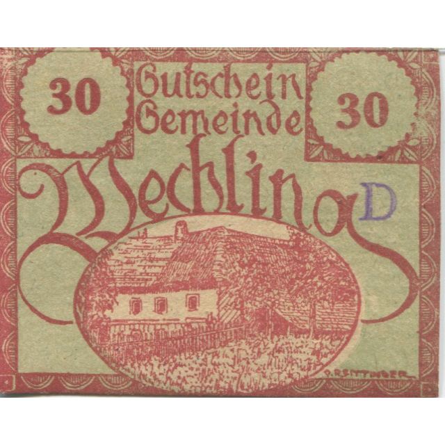 Geldschein, Österreich, Wechling, 30 Heller, Maison, 1920, UNZ-, Mehl:FS 1145a