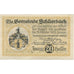 Banknote, Austria, Schlierbach, 20 Heller, Blason, 1920, UNC(63) Mehl:FS 962I