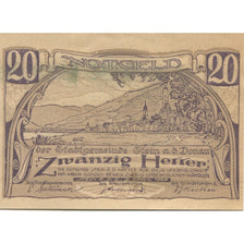 Banknote, Austria, Stein a/d Donau 20 Heller, paysage, 1920, UNC(63) Mehl:FS 356