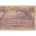 Banknote, Austria, Stein a/d Donau, 20 Heller, fleuve, 1920 UNC(63) Mehl:FS 356