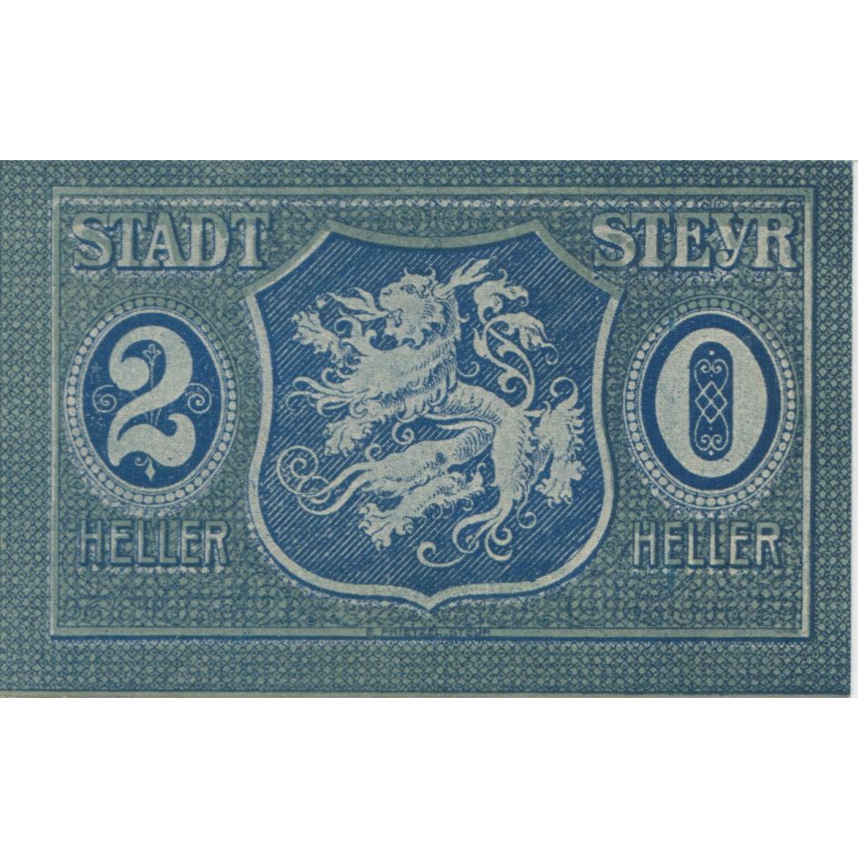 Billet, Autriche, Steyr, 20 Heller, Lion, 1920, 1920-06-30, SPL, Mehl:FS 1034Ia