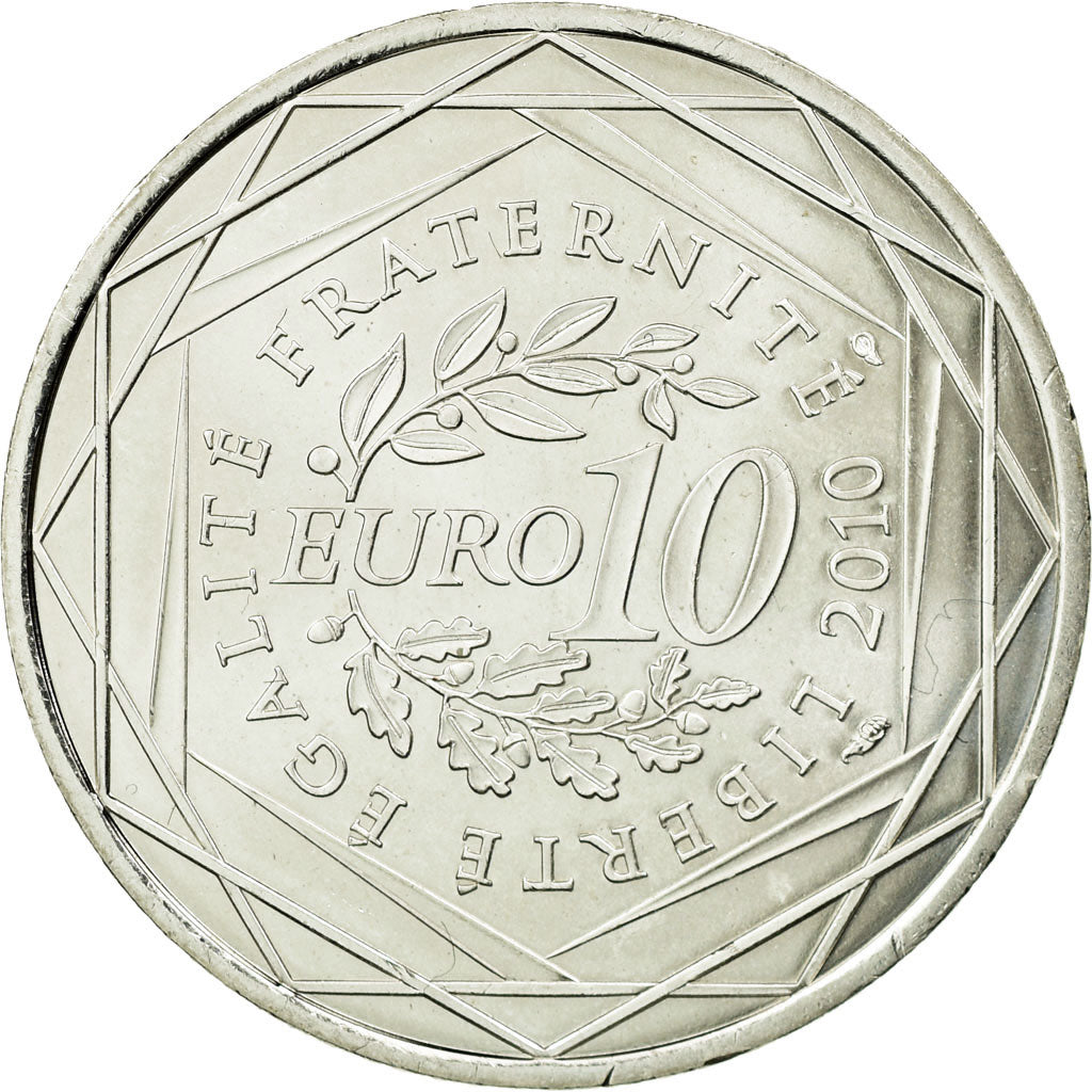 Coin, France, 10 Euro, 2010, MS(63), Silver, KM:1668