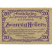 Billete, Austria, Wartberg, 20 Heller, Eglise 1, 1920-12-31, SC Mehl:FS 1141a