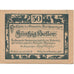 Nota, Áustria, Reichraming, 50 Heller, Hutte 1920-12-31, UNC(63) Mehl:FS 829a