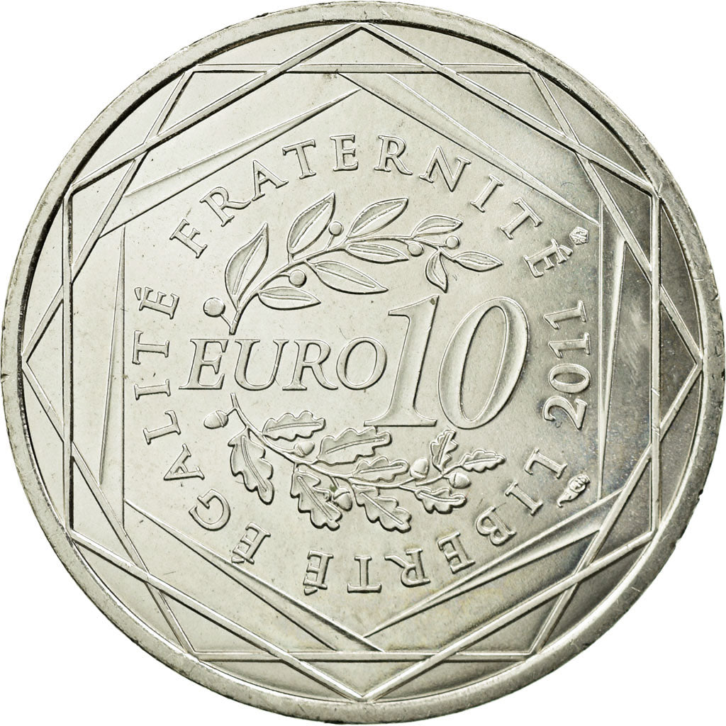 Coin, France, 10 Euro, 2011, MS(63), Silver, KM:1726