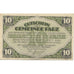Nota, Áustria, Parz, 10 Heller, ecole, 1920, UNC(63), Mehl:FS 721a