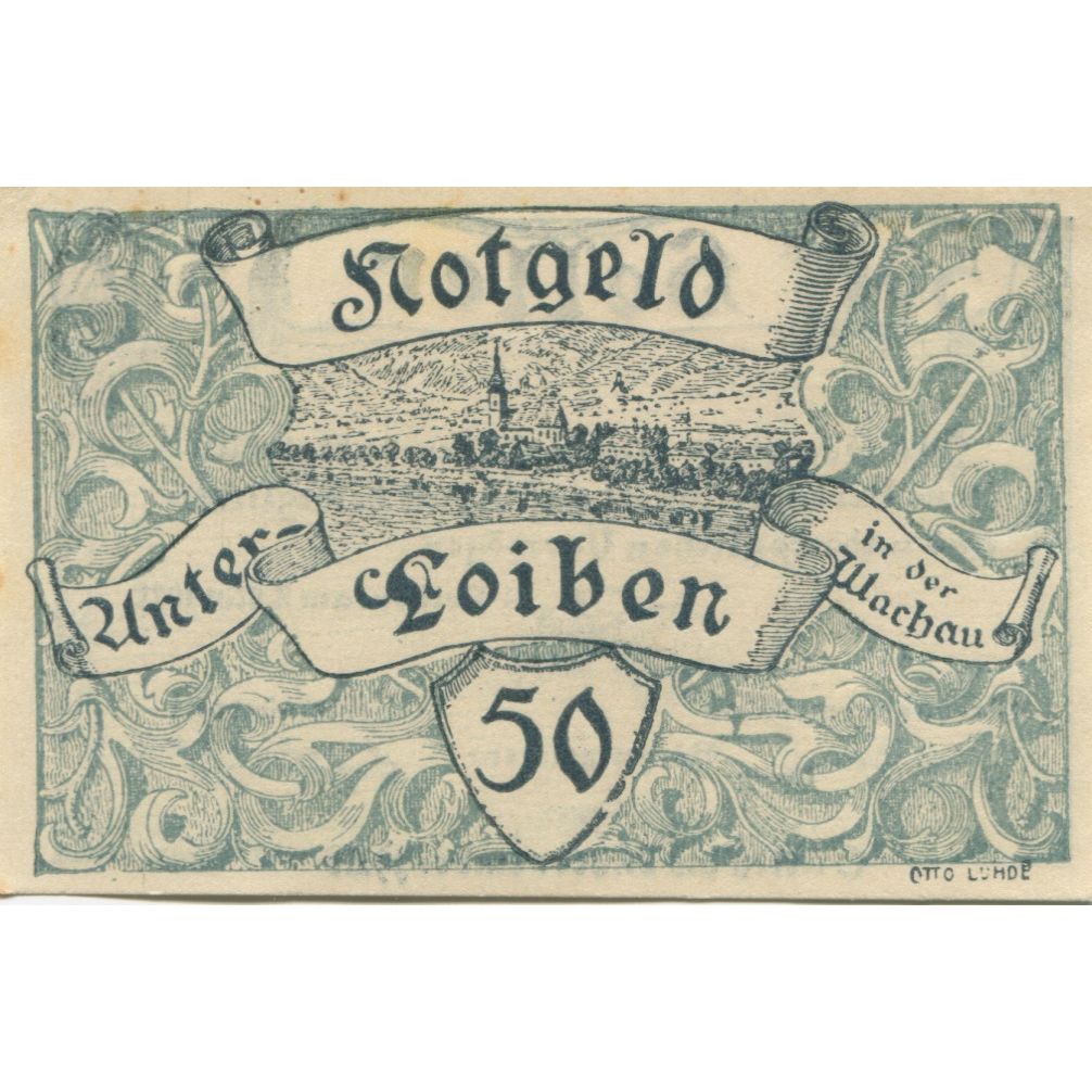 Geldschein, Österreich, Loiben, 50 Heller, Texte 1920-11-30, VZ, Mehl:FS 1096a
