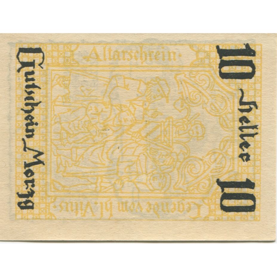 Geldschein, Österreich, Morzg, 10 Heller, château, 1920 UNZ- Mehl:FS 630a