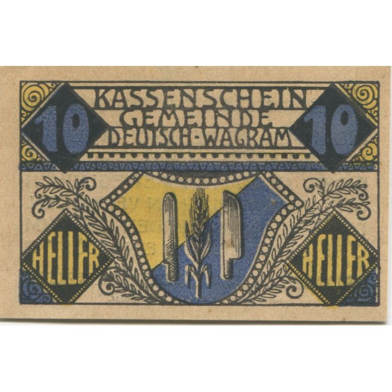 Geldschein, Österreich, Wagram, 10 Heller, épis 1920-12-31, UNZ- Mehl:FS 121bE