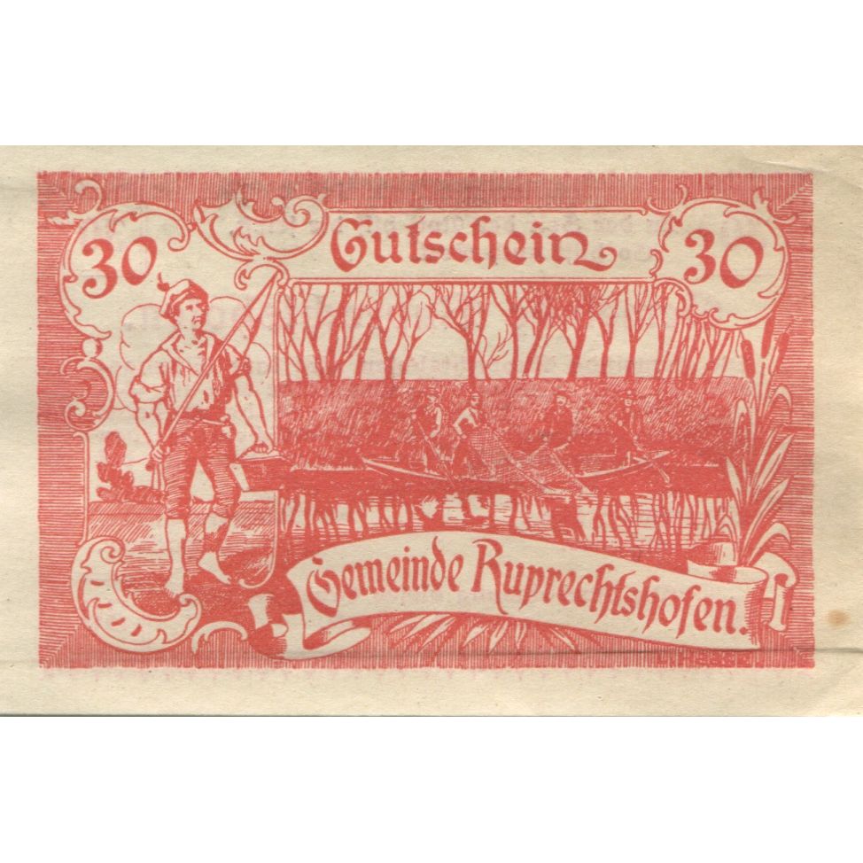 Banknote, Austria, Ruprechtshofen, 30 Heller, fleuve, 1920 UNC(63) Mehl:FS 901a