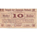 Biljet, Oostenrijk, Pürbach, 10 Heller, Texte 1920-12-31, SPL Mehl:FS 793IIa