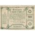 Geldschein, Österreich, St Agatha, 90 Heller, cheval, 1920 VZ Mehl:FS 877