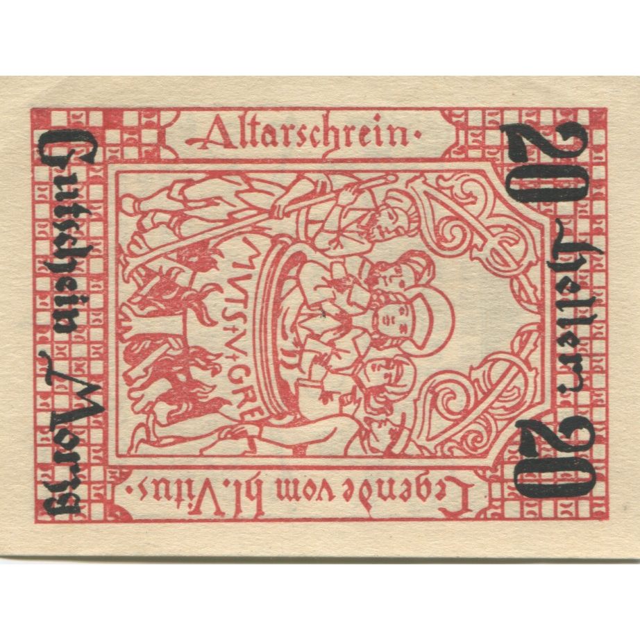 Banknote, Austria, Morzg, 20 Heller, personnage, 1920 UNC(63) Mehl:FS 630a