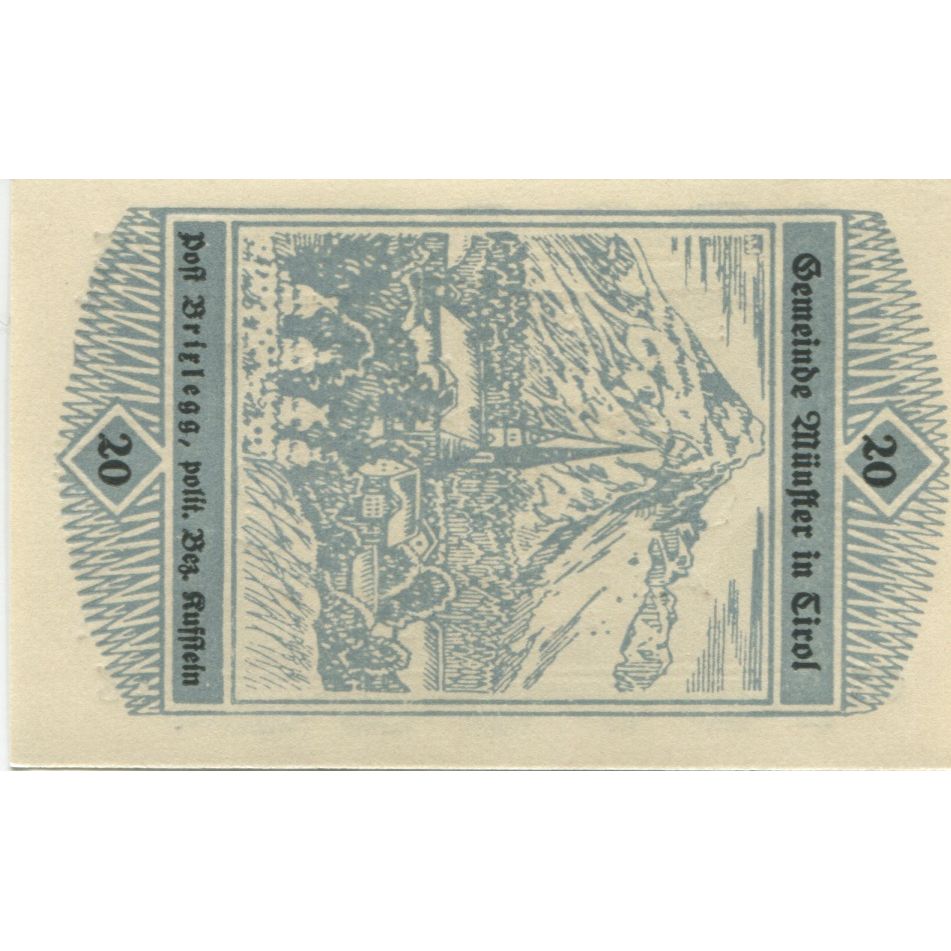 Geldschein, Österreich, Morzg, 20 Heller, Eglise, 1920 UNZ- Mehl:FS 630a