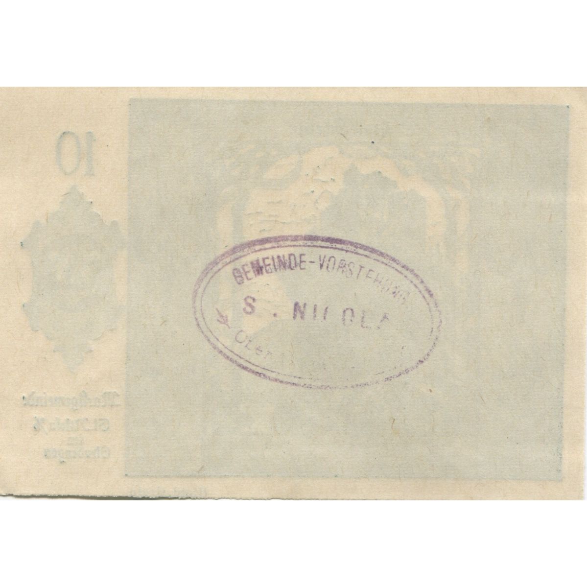 Geldschein, Österreich, Strudengau, 10 Heller, ruine 1920 UNZ- Mehl:FS 914Ib