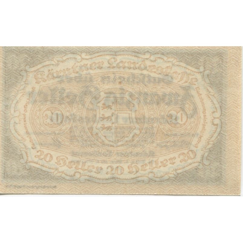 Banknote, Austria, Landesrat, 20 Heller, Texte, 1920, UNC(63), Mehl:FS 1073II