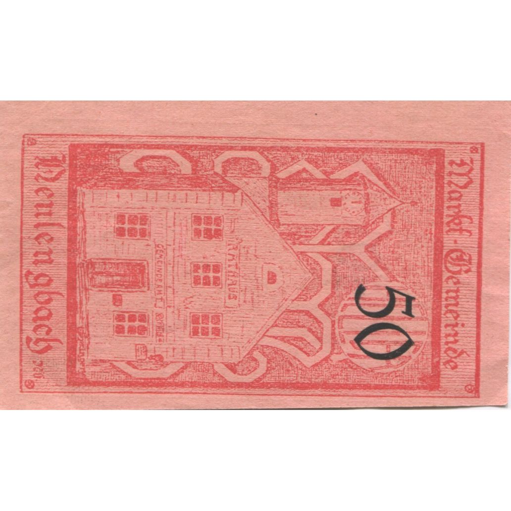 Geldschein, Österreich, Neulengbach, 50 Heller, Blason, 1920 UNZ- Mehl:FS 659a