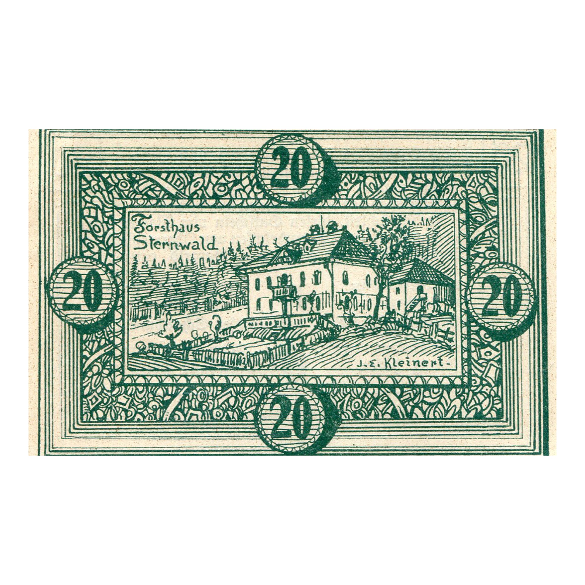 Biljet, Oostenrijk, Oberweissenbach, 20 Heller, Maison, 1920, SPL, Mehl:FS 697