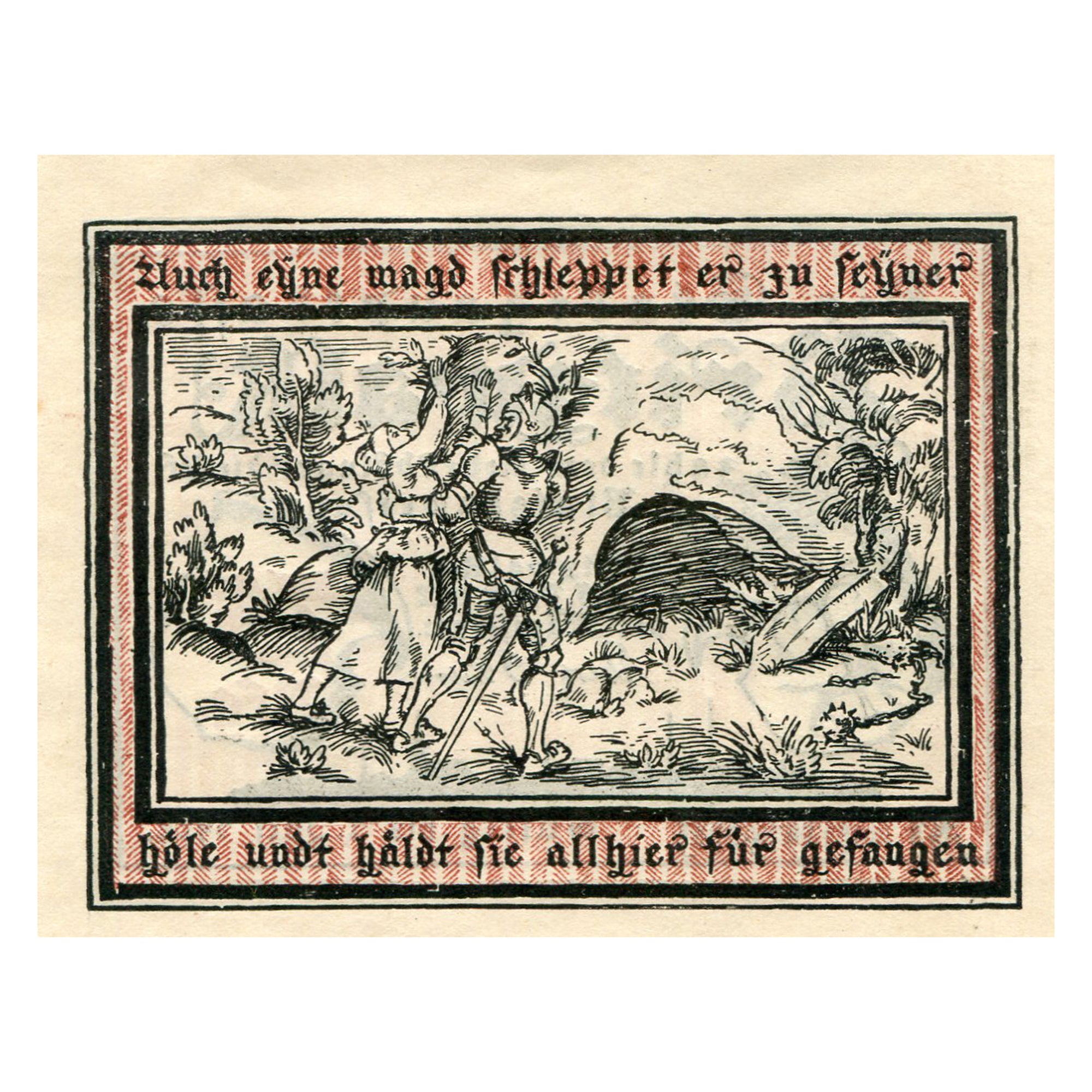 Geldschein, Deutschland, Pritzwalk, 75 Pfennig, Grotte, 1922 UNZ- Mehl:1077.1