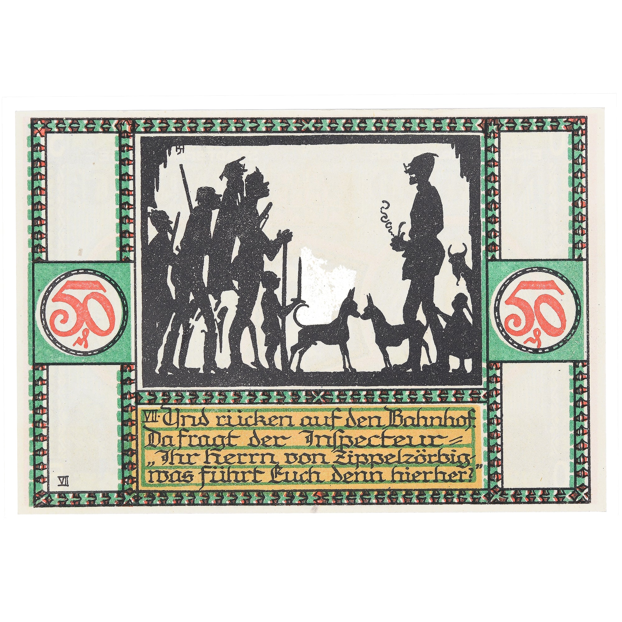 Banknot, Niemcy, Zörbig, 50 Pfennig, Blason 1920-09-30, UNC(63) Mehl:1475.4