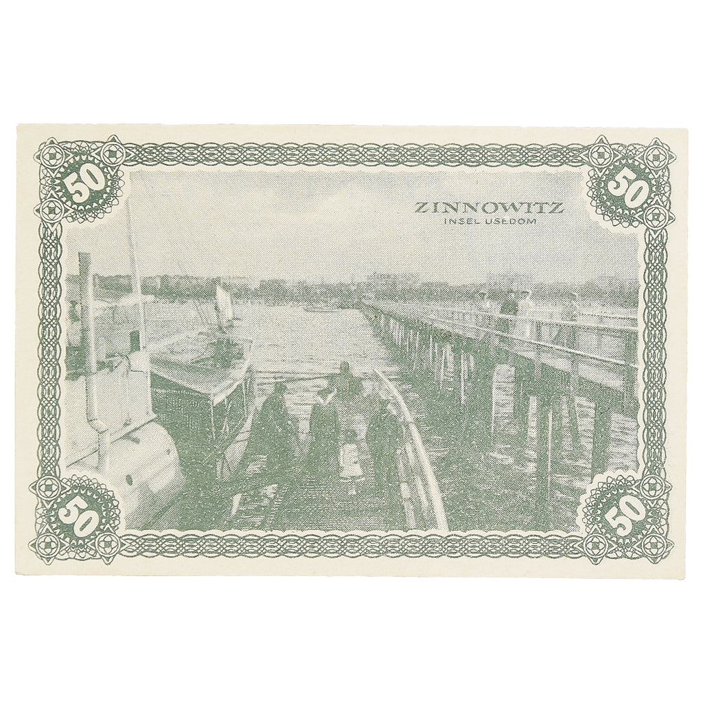 Banknot, Niemcy, Zinnowitz, 50 Pfennig, bateau 1921-06-01, UNC(63) Mehl: Z11.1