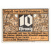 Banknot, Niemcy, Weissensee, 10 Pfennig, blé 1921-08-01, UNC(63) Mehl:1404.1