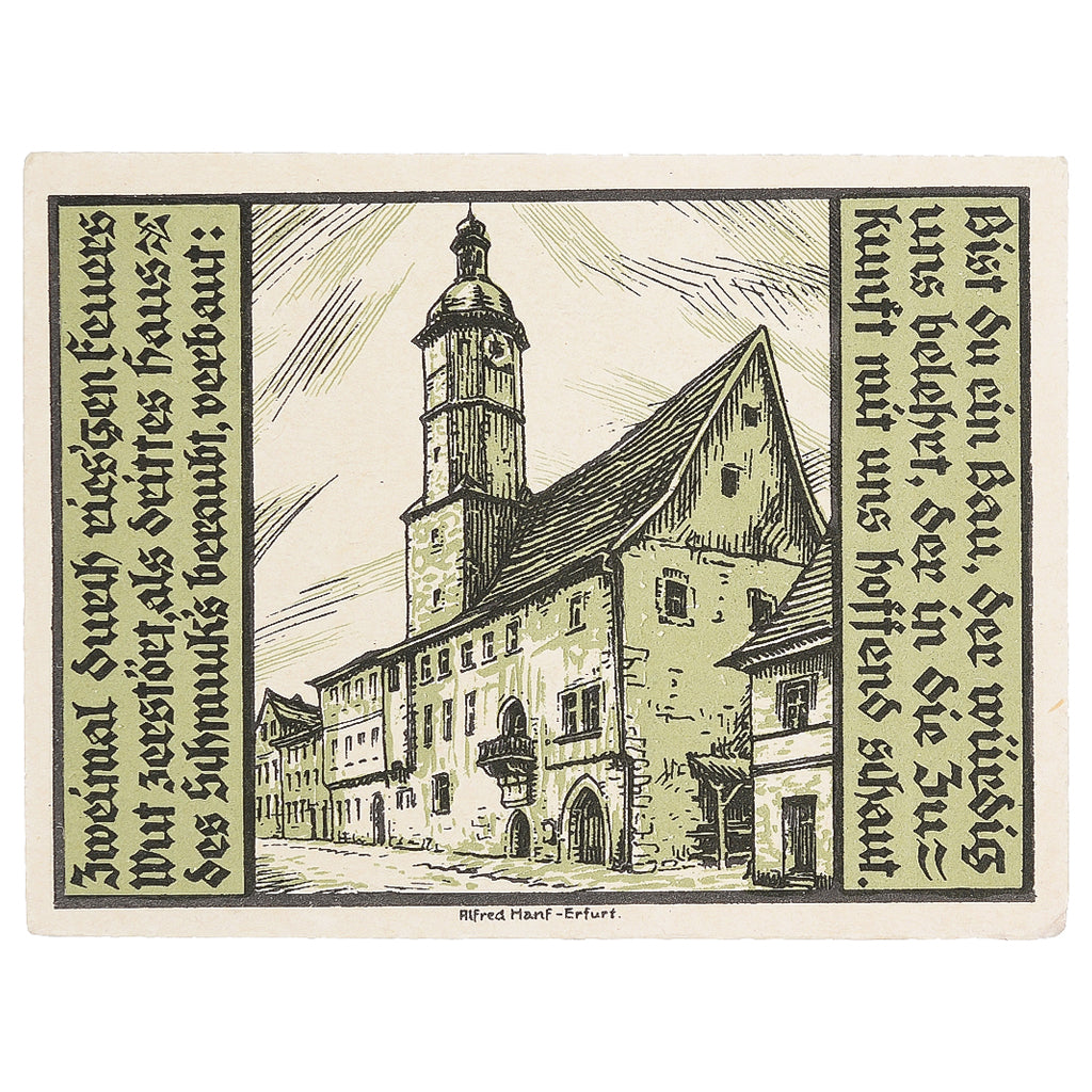 Banknote, Germany, Weissensee, 50 Pfennig, Blason 1921-08-01 UNC(63) Mehl:1404.1