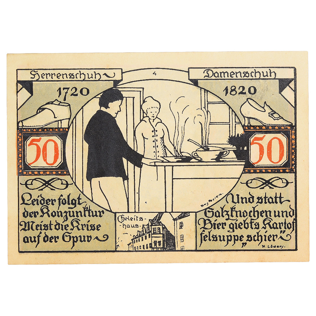 Banknote, Germany, Weissenfels, 50 Pfennig, cuisine, 1921, UNC(63), Mehl:1403.2
