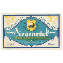 Banknote, Germany, Ziegenrück, 50 Pfennig, paysage, 1921 UNC(63) Mehl:1472.1a
