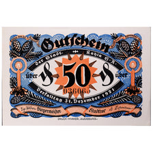 Banknote, Germany, Kahla, 50 Pfennig, personnage, 1921 UNC(63) Mehl:668.9a