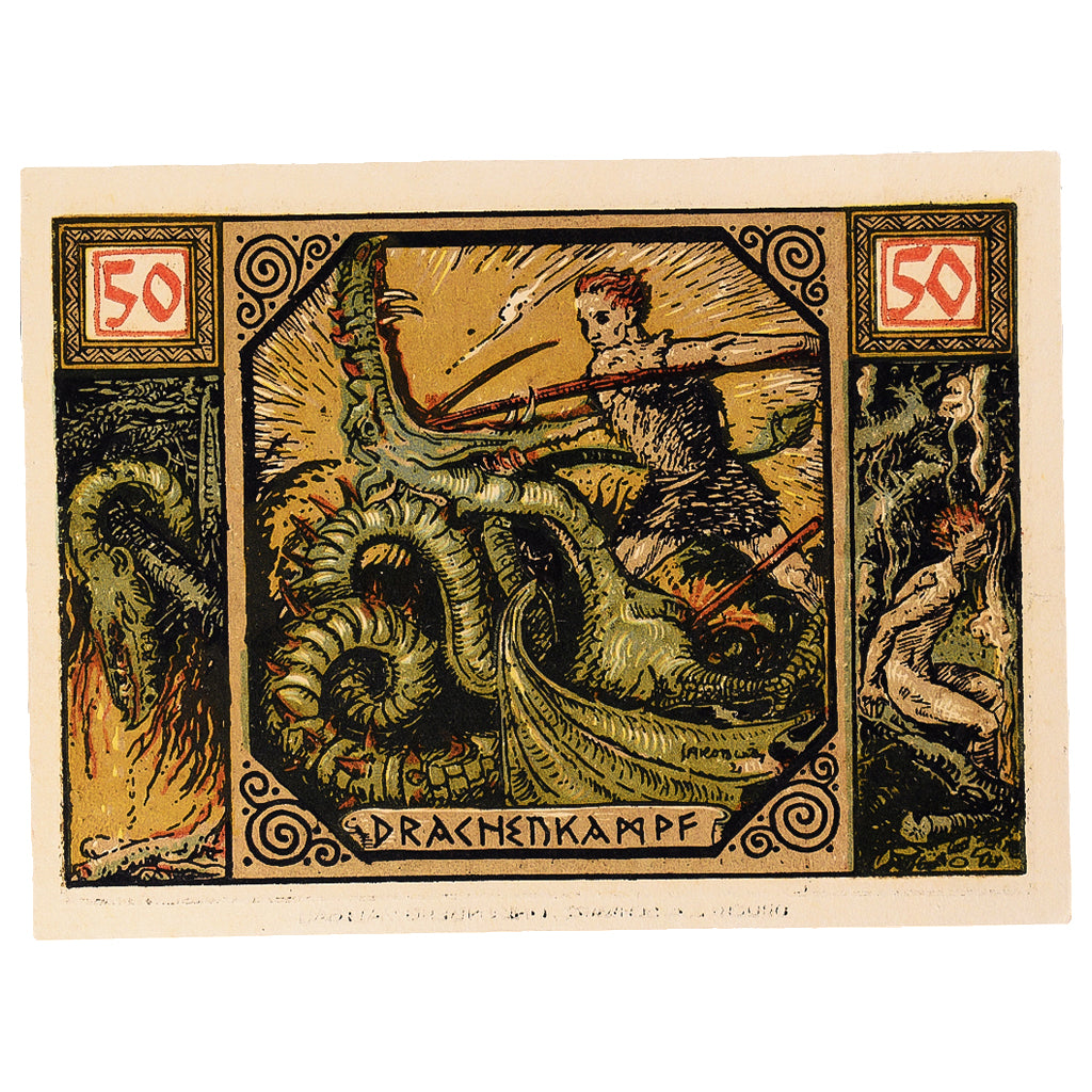 Banconote, Germania, Xanten, 50 Pfennig, combat, 1921, SPL, Mehl:1464.1
