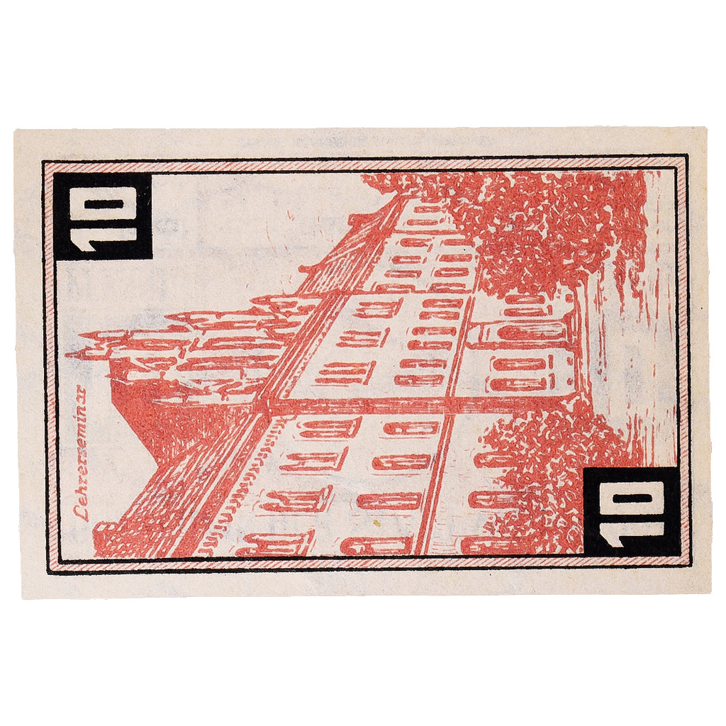 Banconote, Germania, Wunstorf, 10 Pfennig, Blason 1922-12-31, SPL Mehl:1458.2a