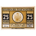 Banconote, Germania, Wunstorf, 25 Pfennig, Ville 1922-12-31, SPL Mehl:1458.2a