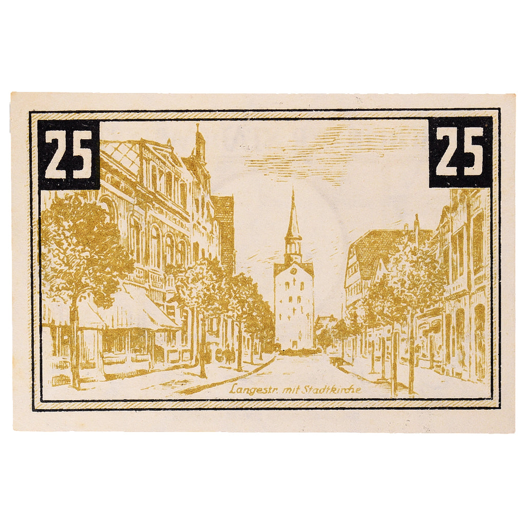 Banconote, Germania, Wunstorf, 25 Pfennig, Ville 1922-12-31, SPL Mehl:1458.2a