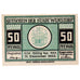 Geldschein, Deutschland, Wunstorf, 50 Pfennig, Eglise 1922 UNZ- Mehl:1458.2a
